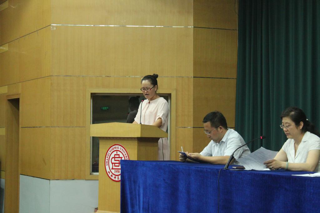 教师代表辛未冬老师发言